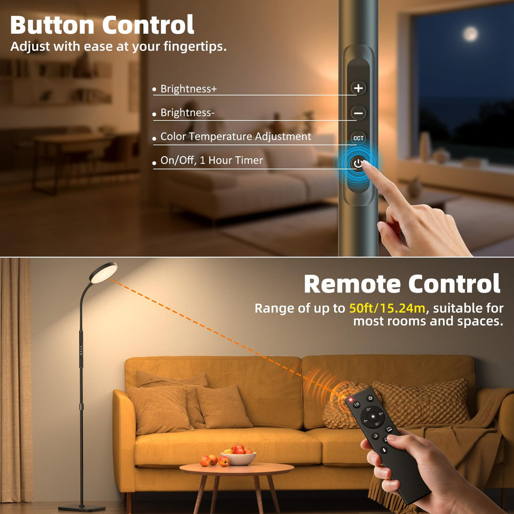 PACOVY dimmable brightness lets you tailor mood and focus.