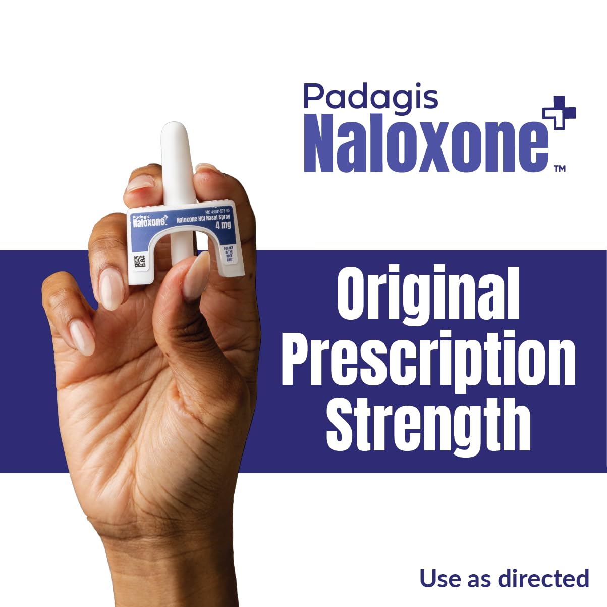 Padagis nasal spray application demonstrates simple, user-friendly use.