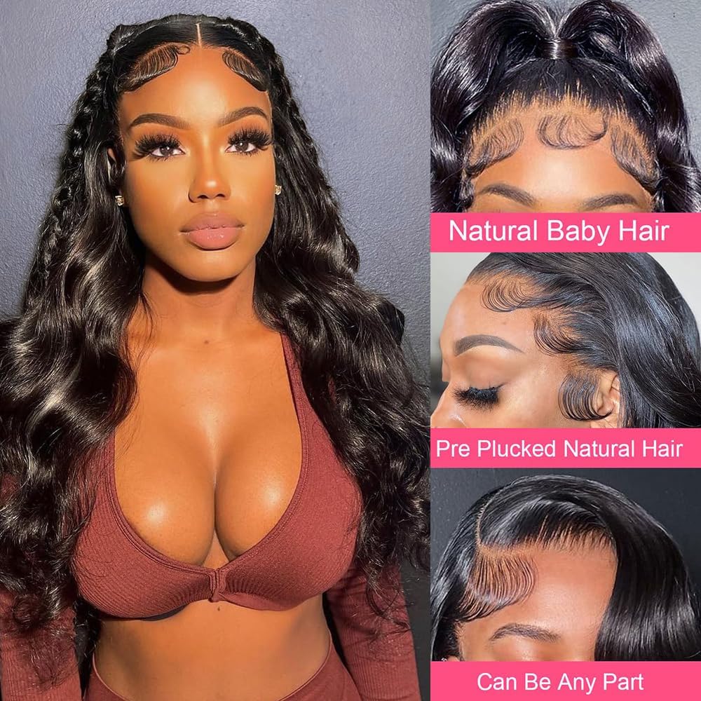 Padise pre-plucked baby hair detail highlights natural edge and shaping.