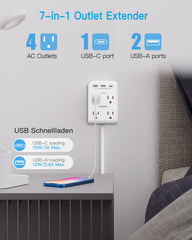 PAEWOK 350J surge protection guards devices against spikes during storms.