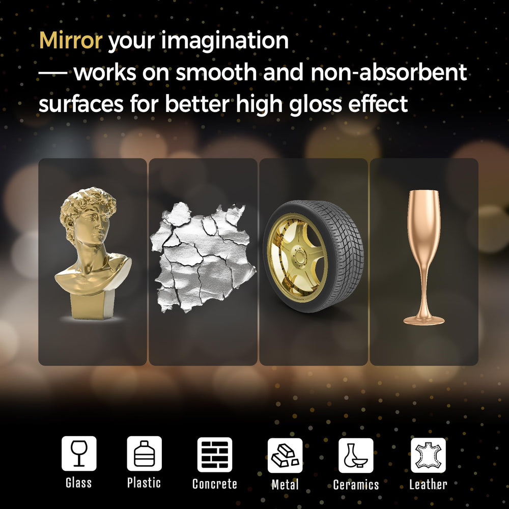 Pagather chrome pen fine tip enables precise lines and small accents.