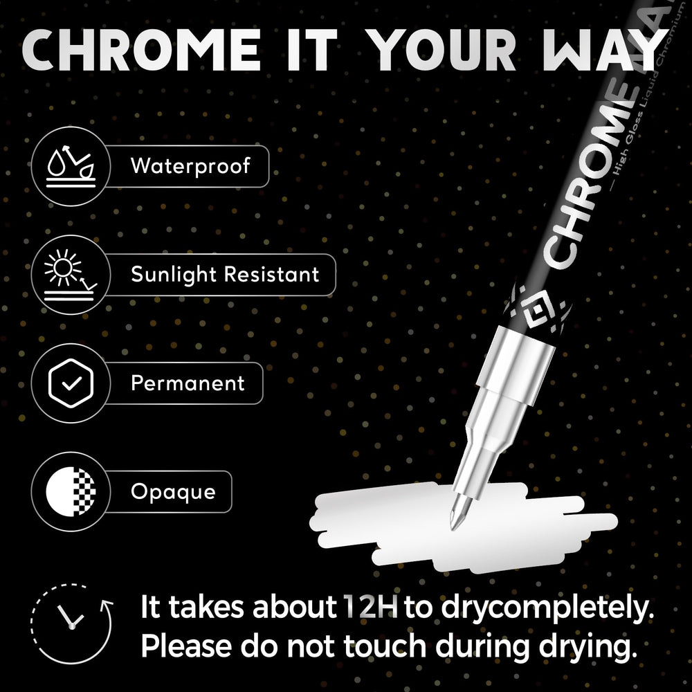 Pagather liquid chrome pen demonstrating smooth ink flow on a model.