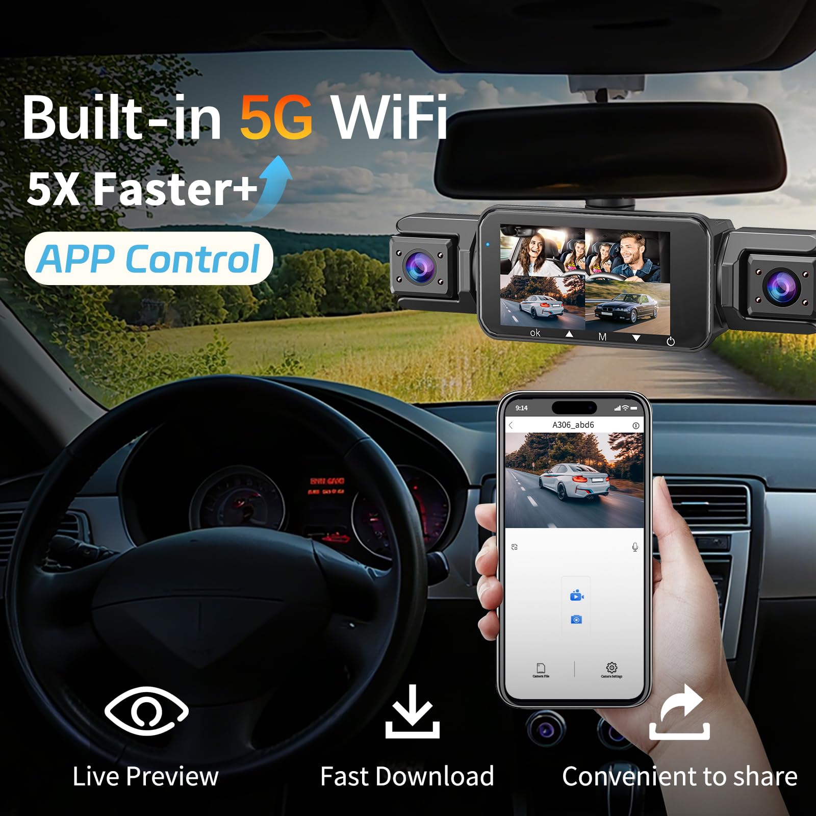 pahaa night vision with IR lamps improves low-light visibility during night drives.