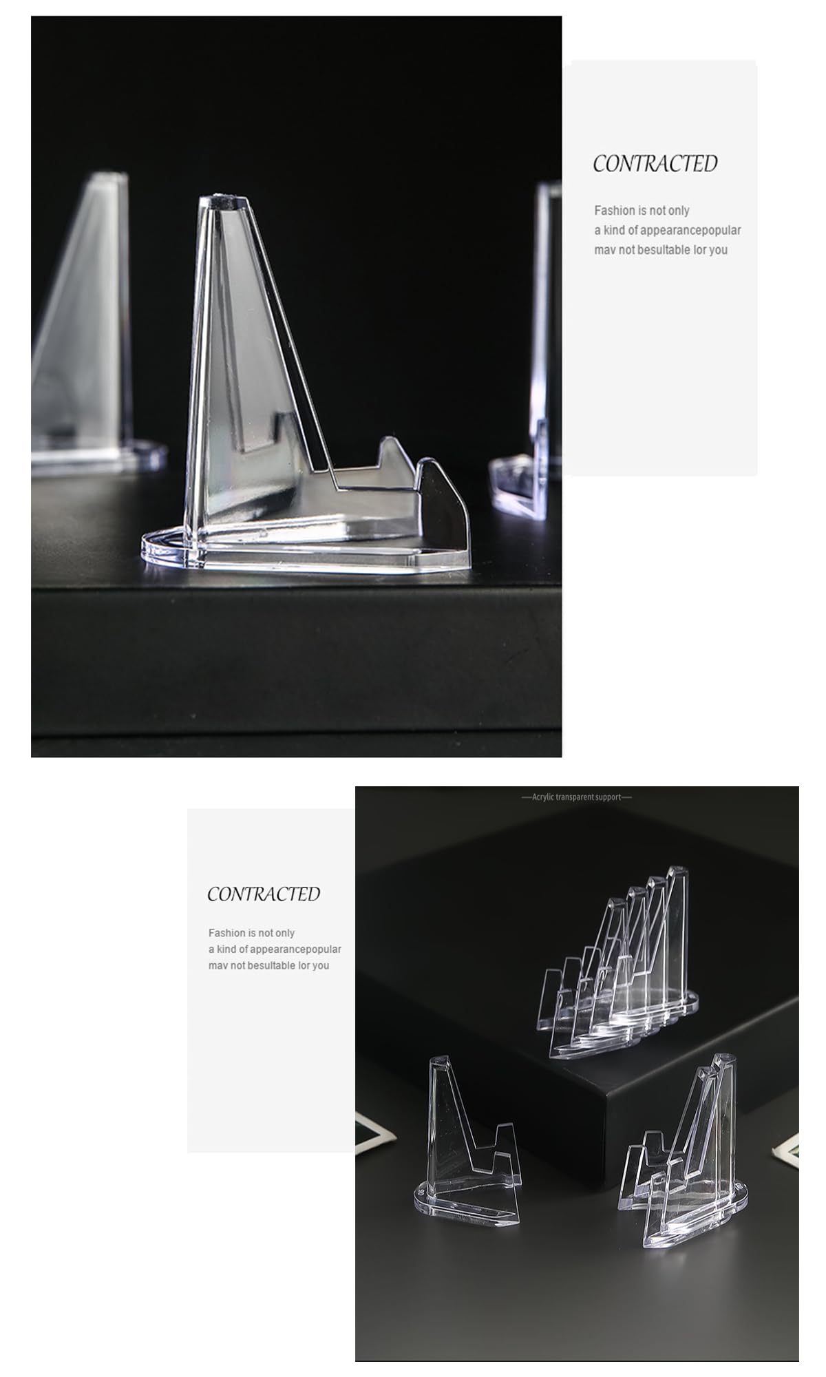 Pairswind trading card display stand clear easel kit for easy setup