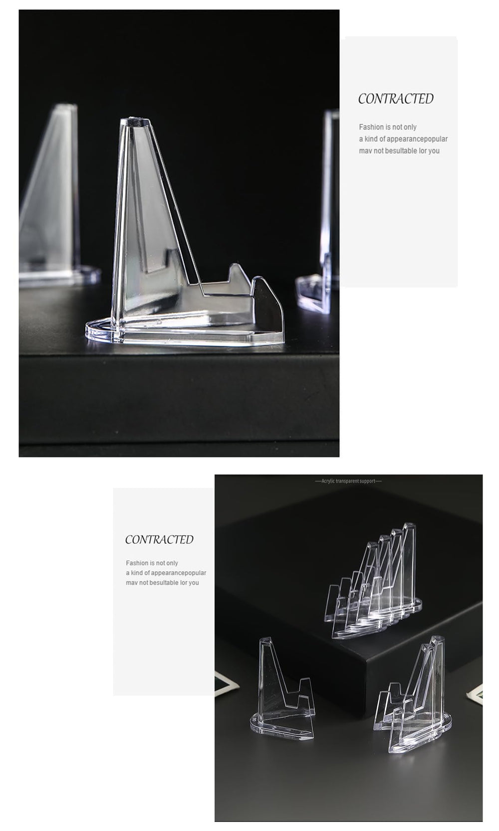 Pairswind trading card display stand clear easel kit for easy setup