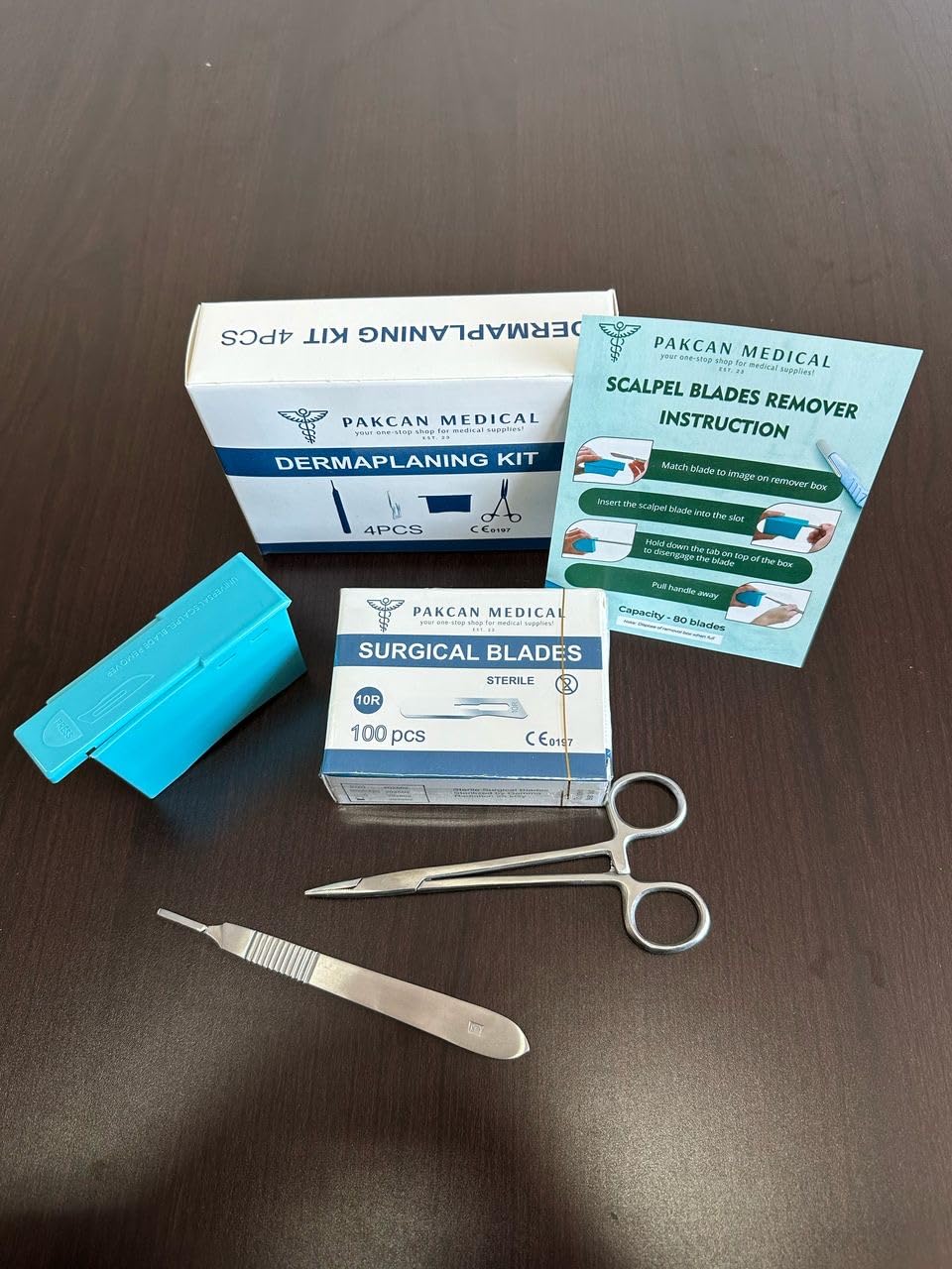 Professional PakCan dermaplaning kit for estheticians and enthusiasts