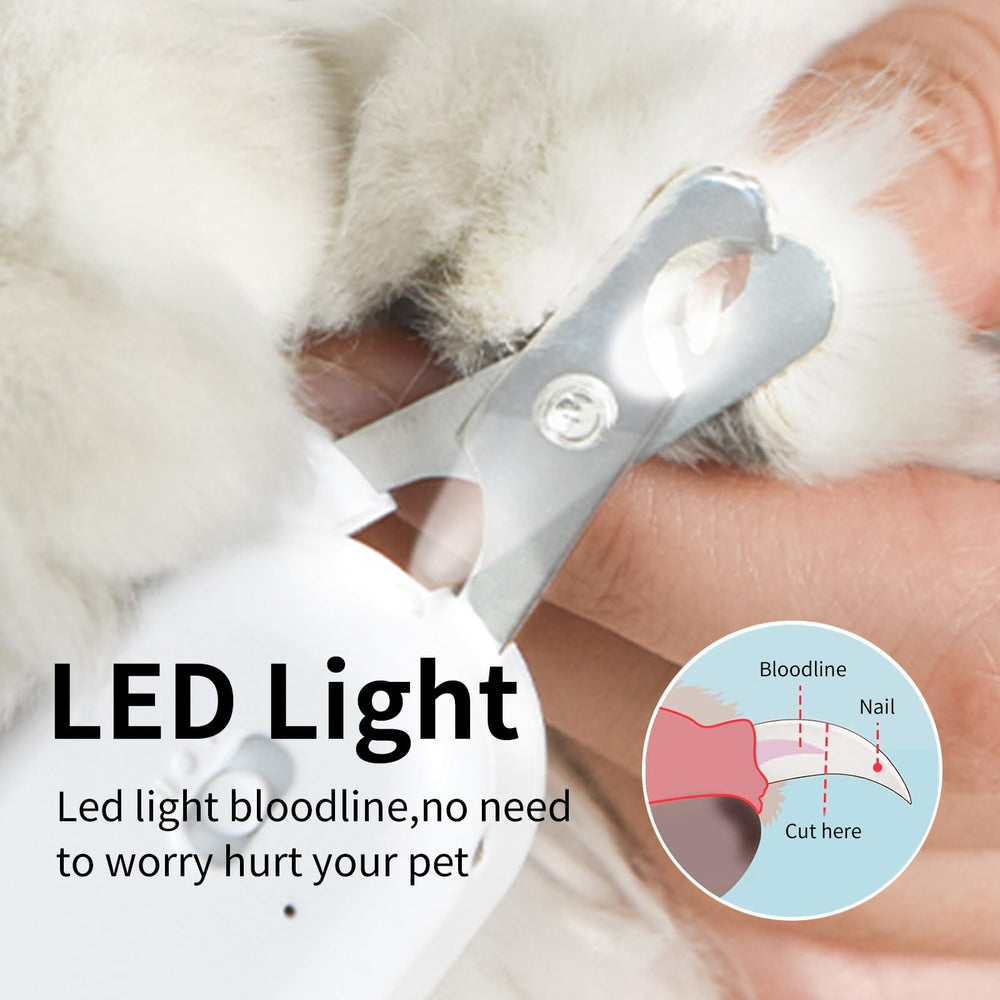 PAKEWAY LED UV clipper blade close-up shows sharp angled design.