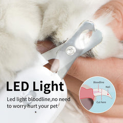 PAKEWAY LED UV clipper blade close-up shows sharp angled design.