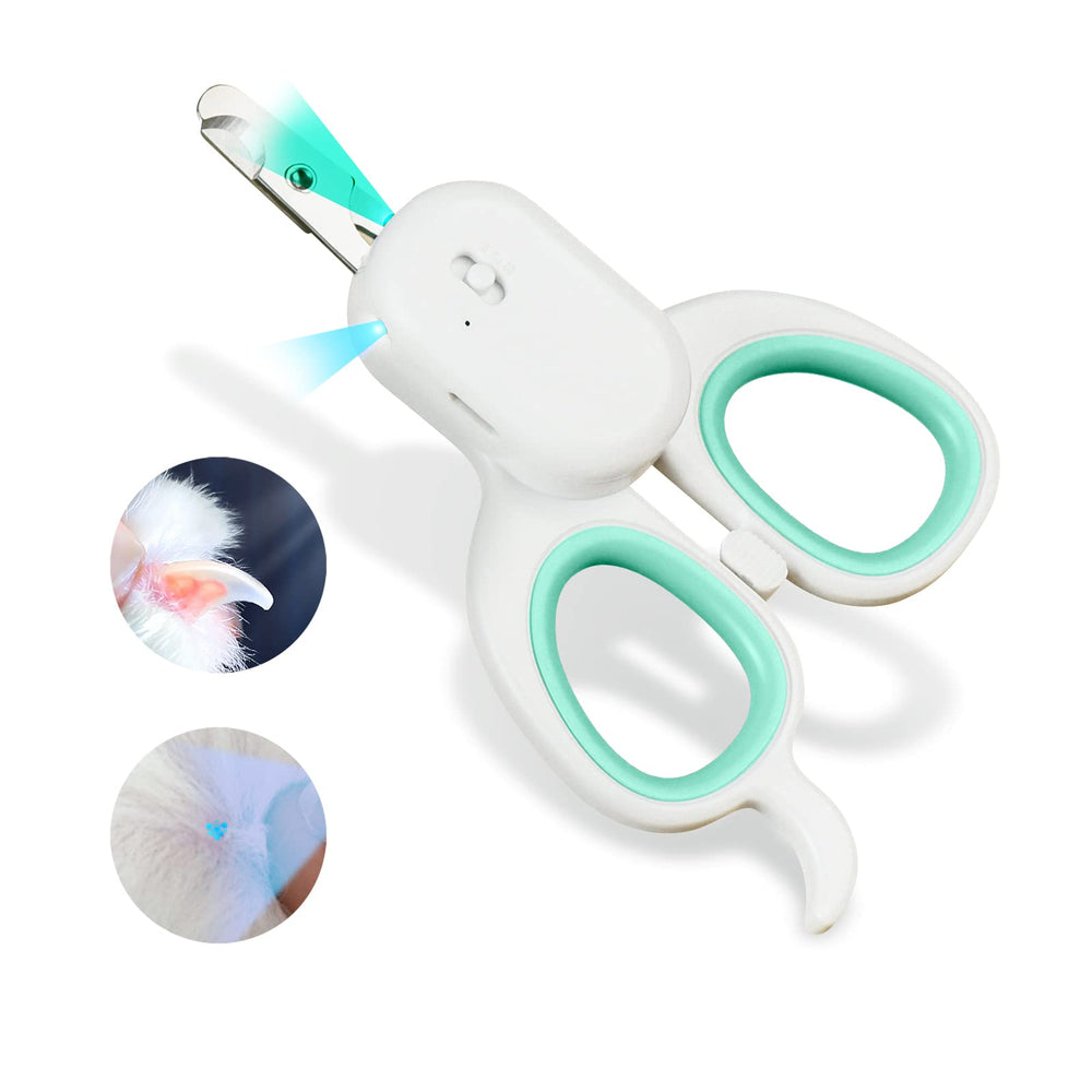 PAKEWAY LED UV nail clipper illuminates nails for precise trimming.