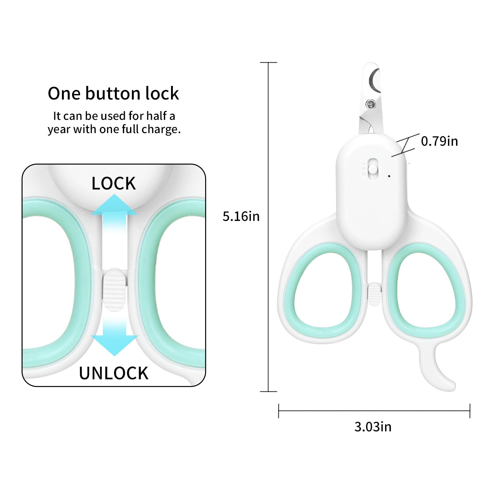 PAKEWAY UV light reveals skin features under purple glow while grooming.