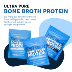 Paleovalley bone broth protein powder scoop demonstrates easy measuring for daily use