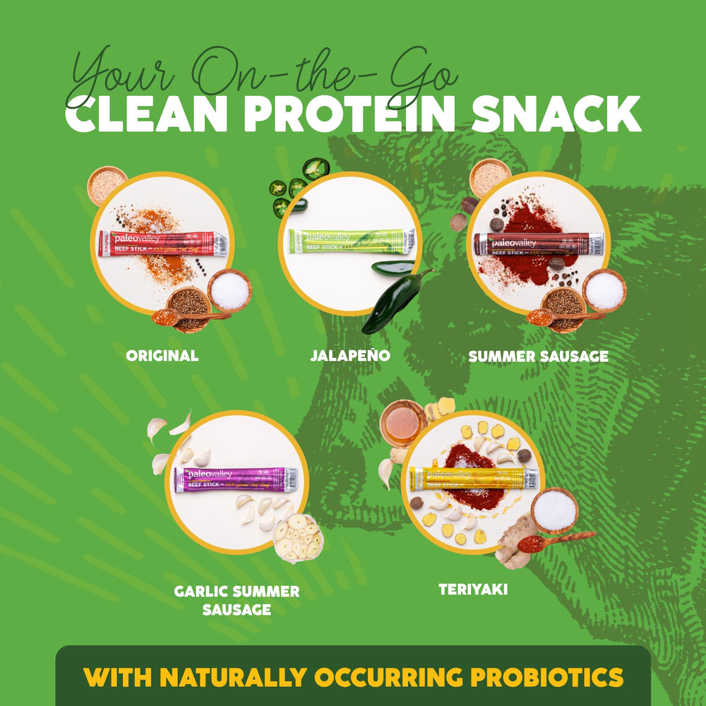 Paleovalley beef sticks keto-friendly snack idea, ideal for low-carb meals.