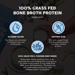 Paleovalley bone broth protein powder vanilla with ingredient panel emphasizing clean sourcing