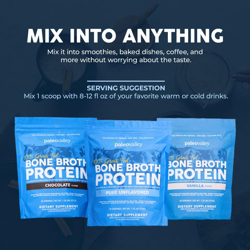 Paleovalley bone broth protein vanilla used in gluten-free baking