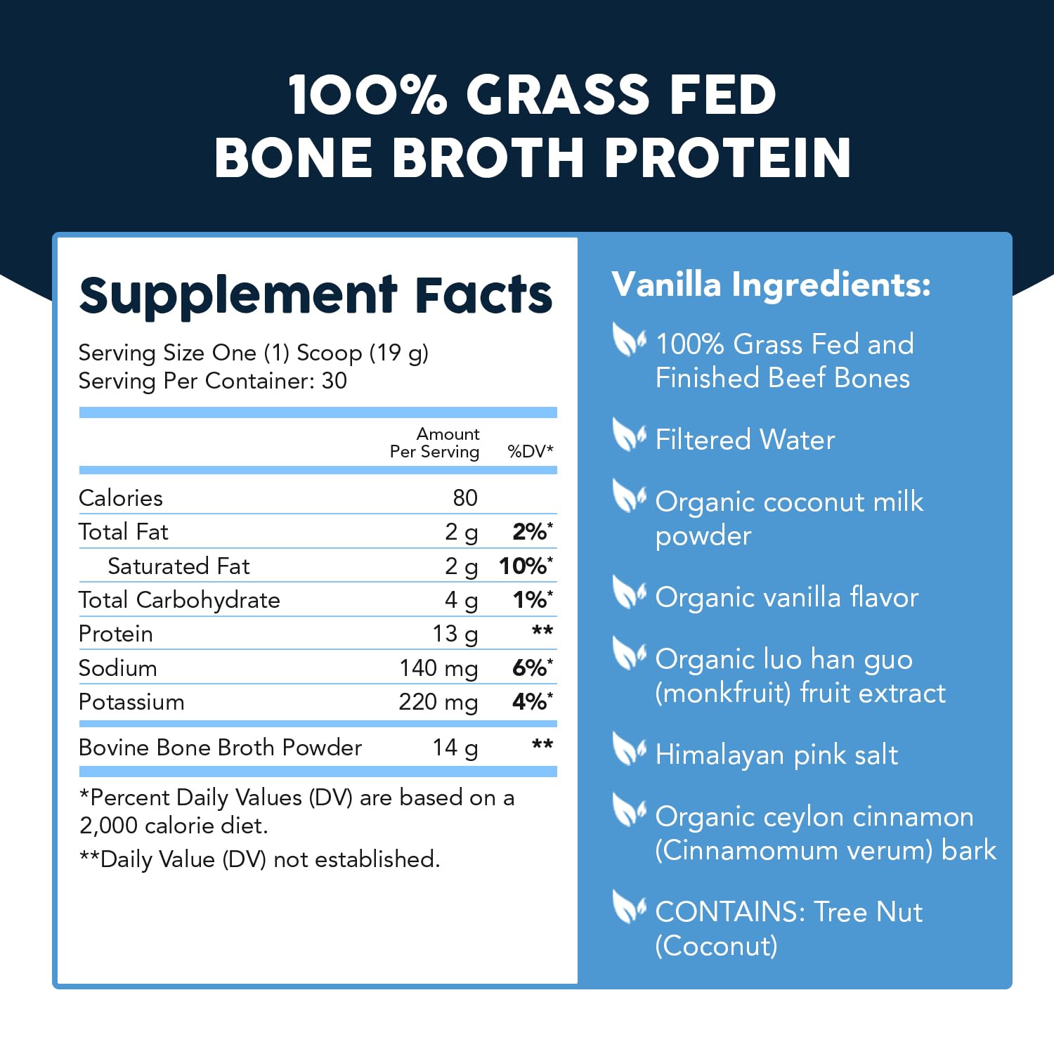 Paleovalley bone broth protein vanilla stirred into smoothie for smooth texture