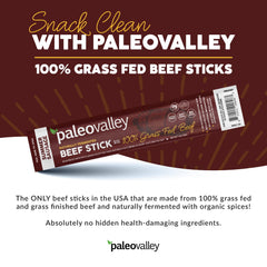 Paleovalley fermented probiotic snacks with shelf-stable design.