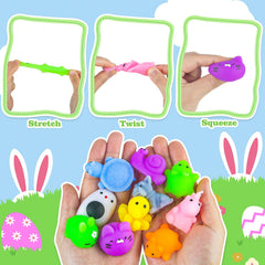 PaLeyFer Easter party favors with prefilled squishies for group play.