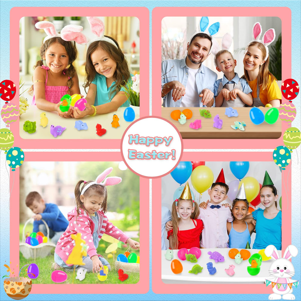 PaLeyFer dinosaur mochi toys designed for safe squeezing inside eggs