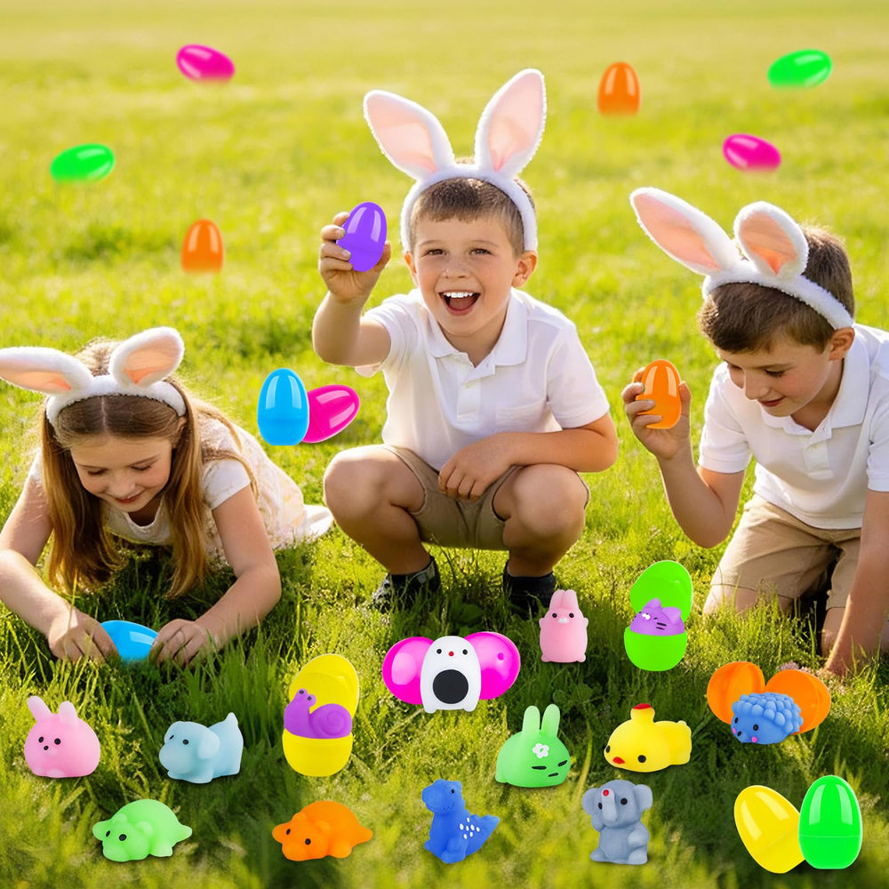 PaLeyFer dinosaur squishies inside eggs add playful surprise for kids.