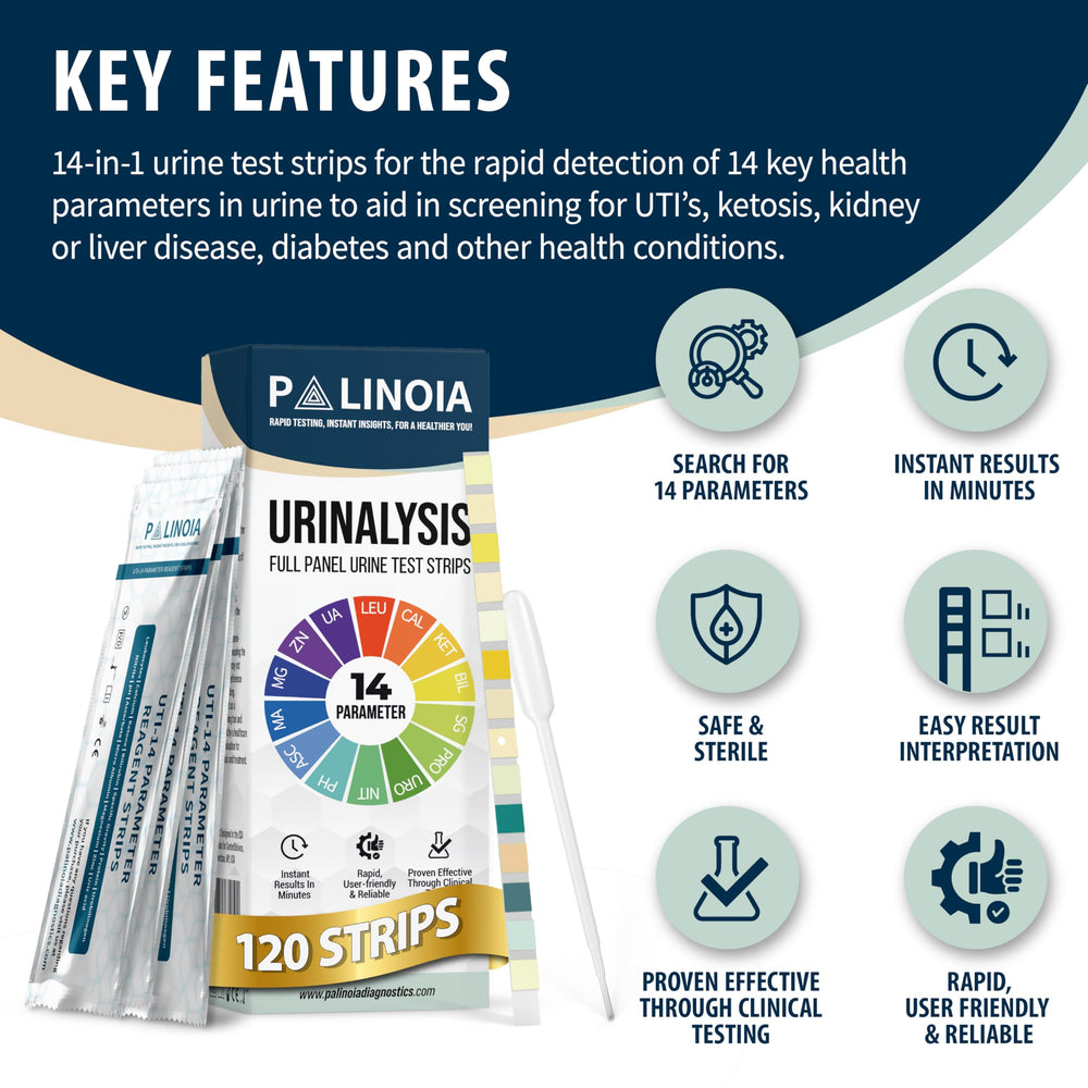 Palinoia liver-function indicators strip for easy health checks.