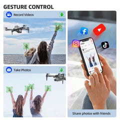 Pallton Drone 1080p camera captures crystal clear aerial shots.