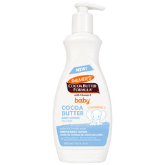 Palmer's Baby Lotion bottle showing cocoa butter formula for gentle skin care