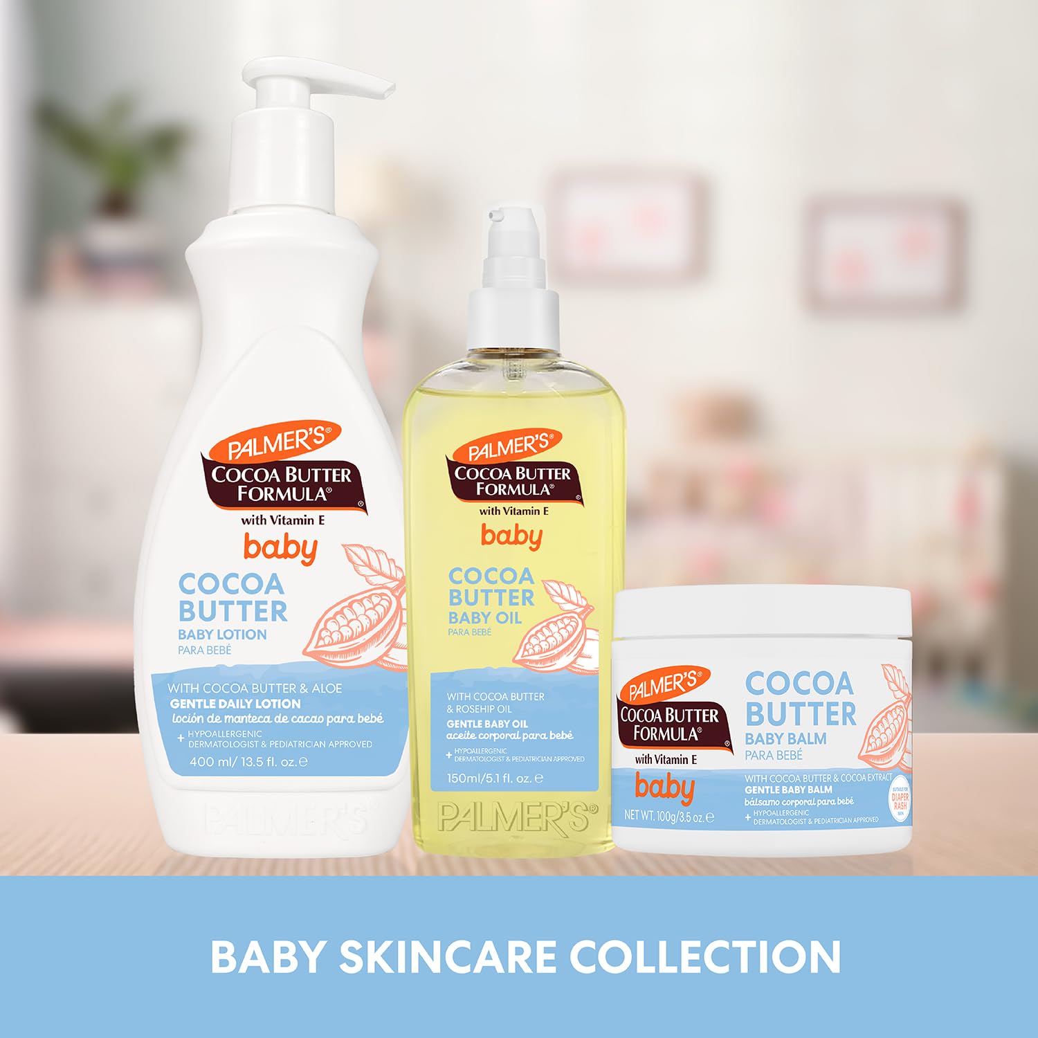Vegan-friendly Palmer's Baby Lotion for daily baby care