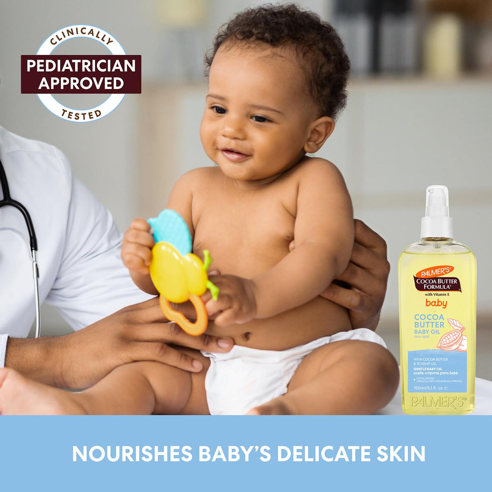 Easy skin application for soothing routine and baby massage.