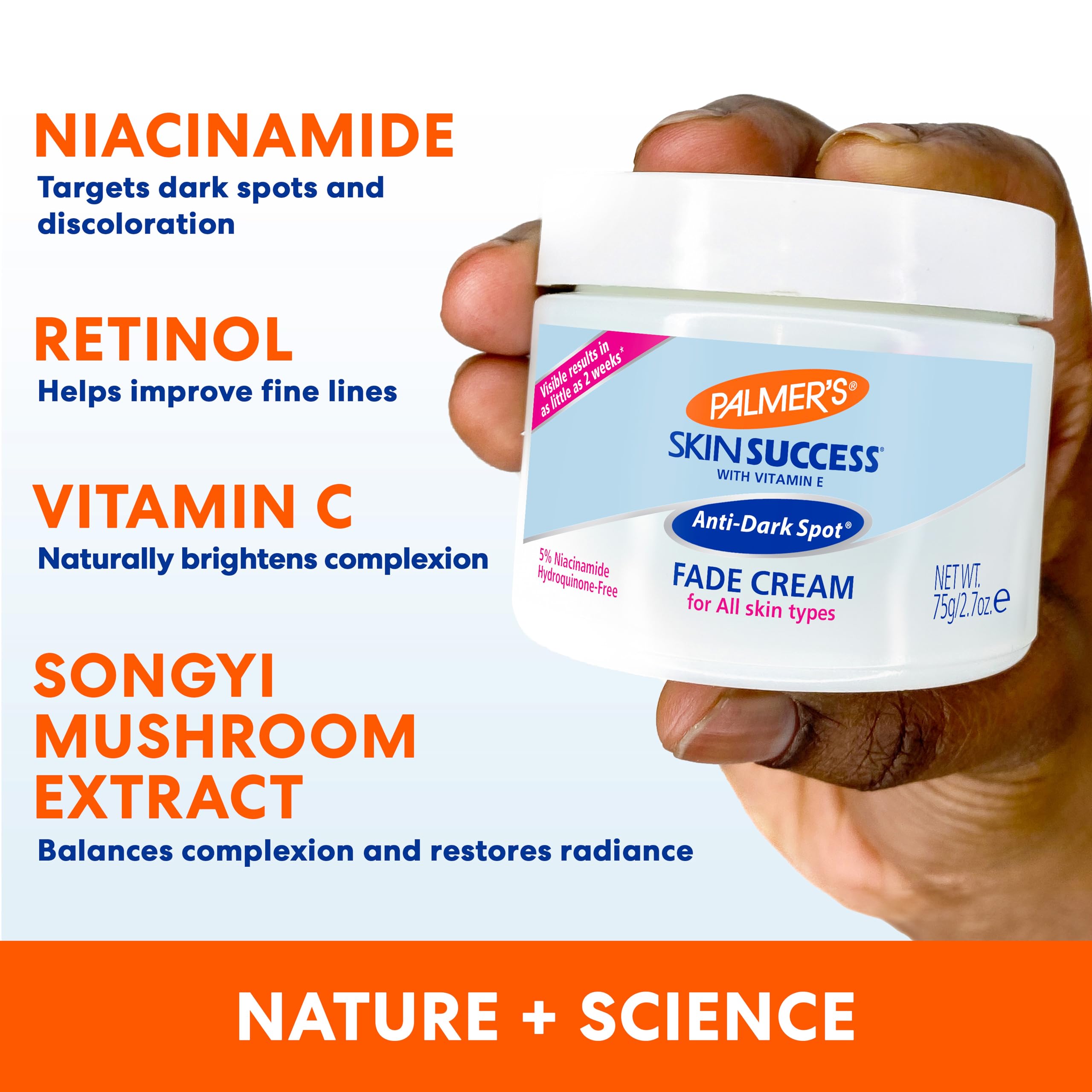Palmer's Skin Success hydrating formula supports makeup wear.