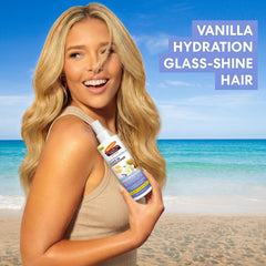 Palmer's Acacia Honey detangler spray smooths and detangles hair.