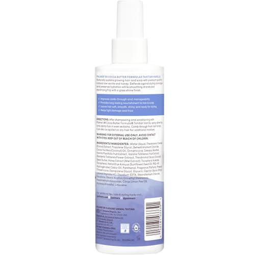 Palmer's leave-in refreshes between washes with rich hydration.