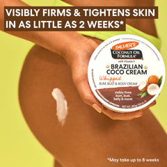 Palmer's Brazilian Coco Cream application on arm demonstrates quick absorption