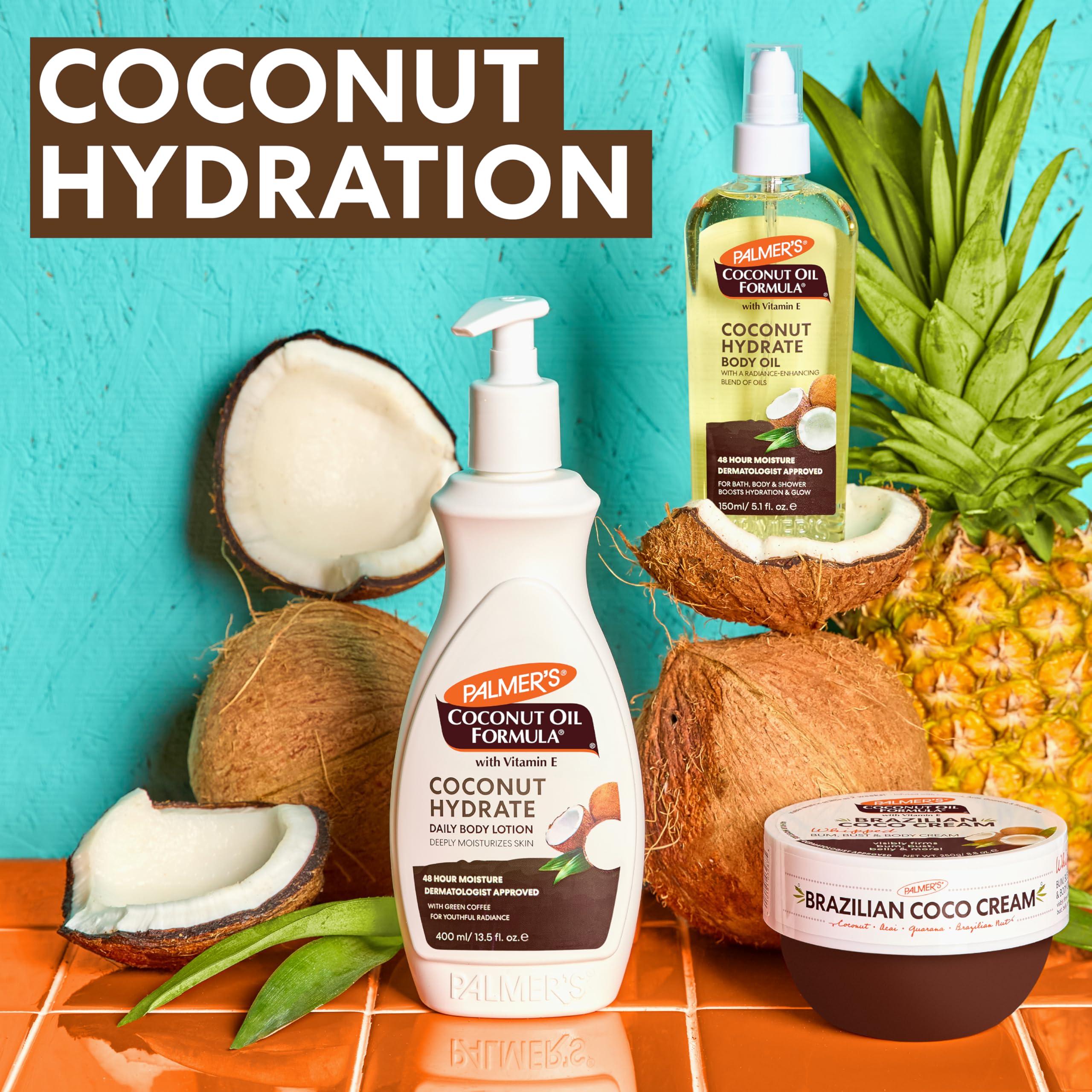 Palmer's Brazilian Coco Cream heritage seal conveys trust and reliable care