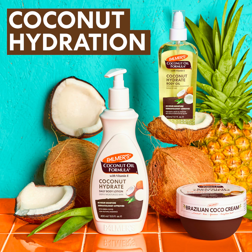 Palmer's Brazilian Coco Cream heritage seal conveys trust and reliable care