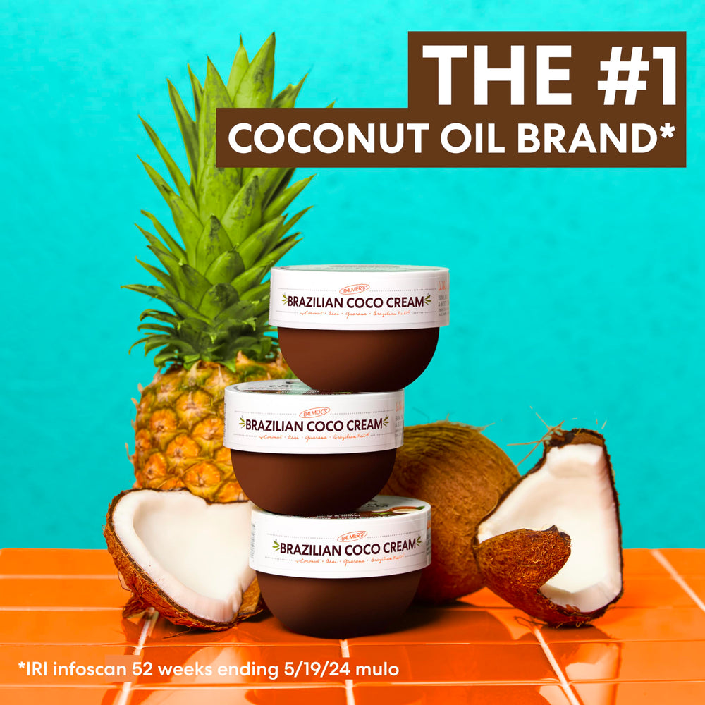 Palmer's Brazilian Coco Cream jar close-up highlights vegan and cruelty-free status