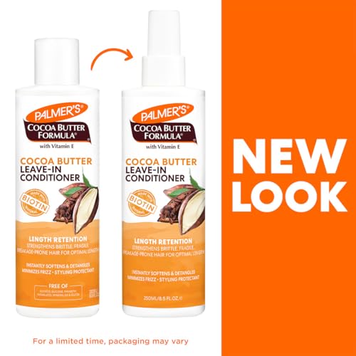 Palmer's leave-in conditioner pump shown for easy, mess-free application.