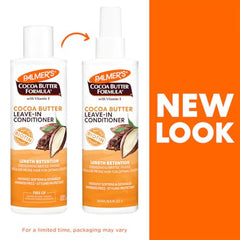 Palmer's leave-in conditioner pump shown for easy, mess-free application.