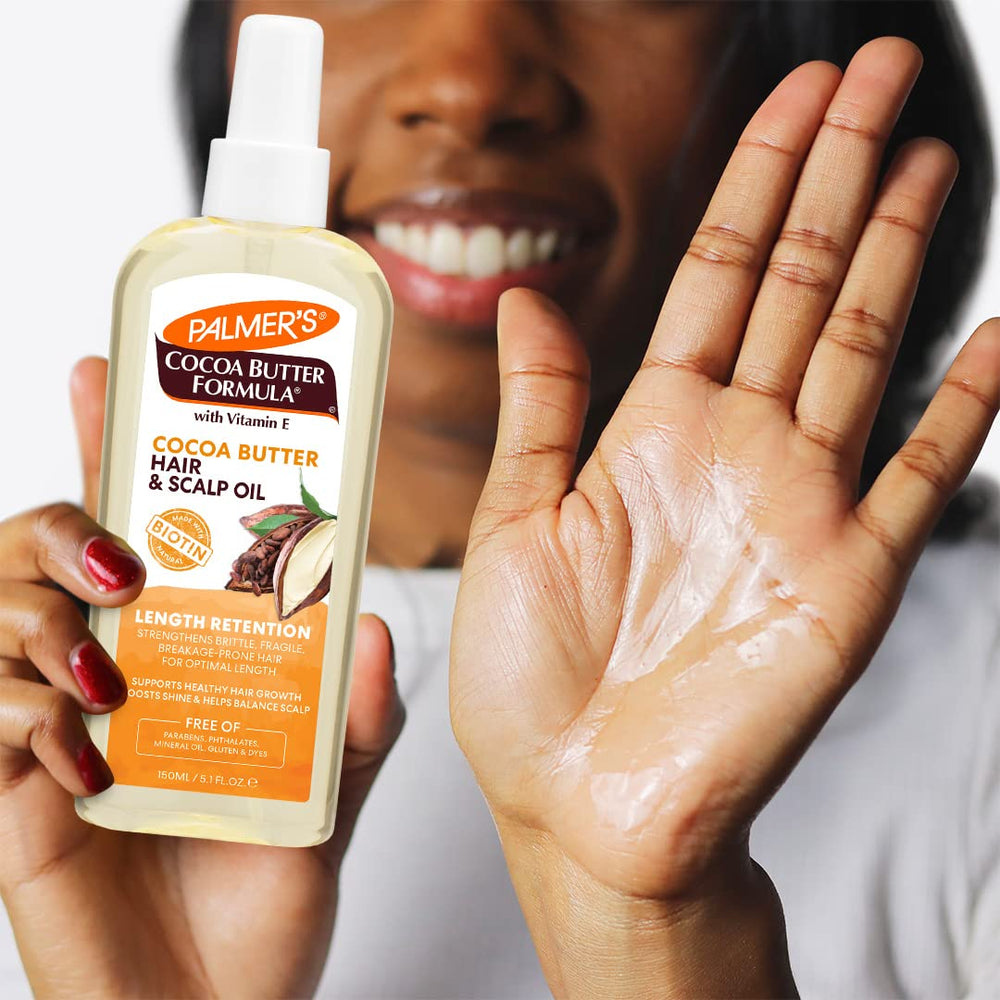 Palmer's Length Oil color-safe formula suitable for all hair colors