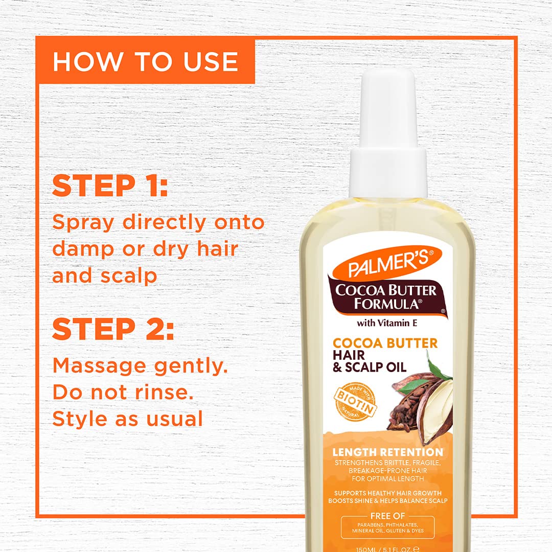 Palmer's Length Oil adds natural shine and softness to hair