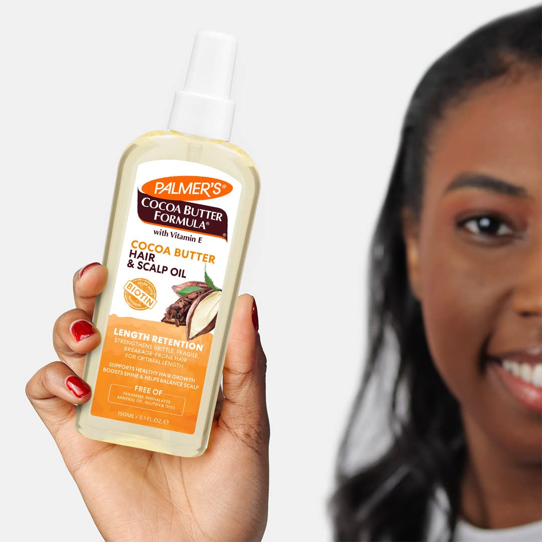 Palmer's Length Oil on two-strand twists for healthier-looking hair