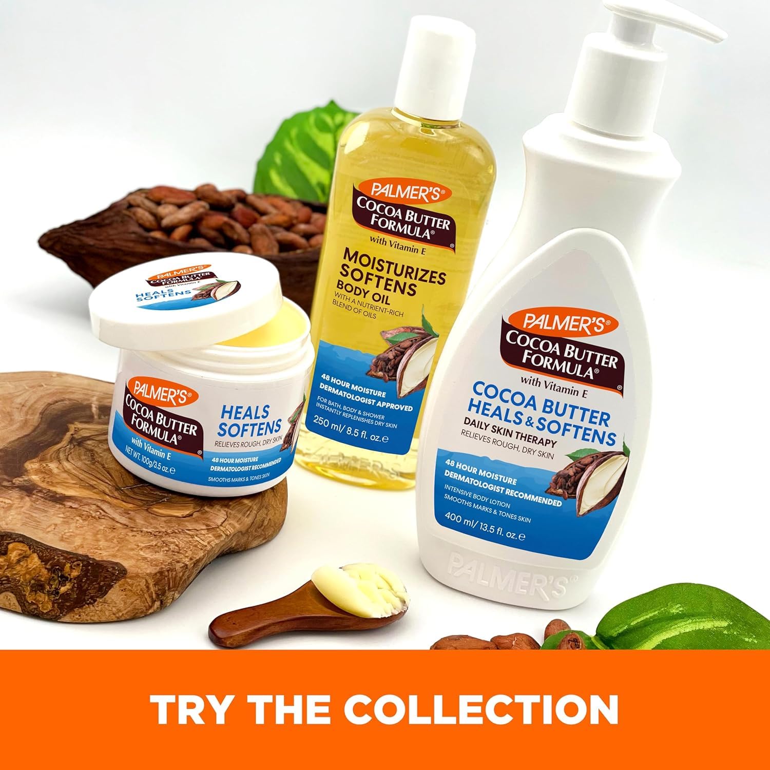 Palmers Cocoa Butter Daily Skin Therapy ready-to-use lotion for daily moisturization.