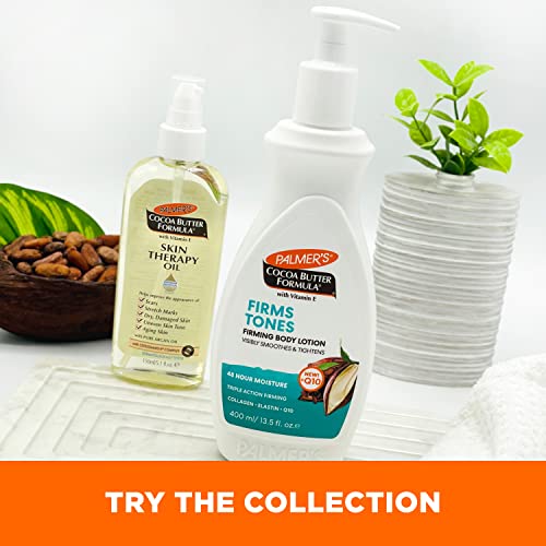 Palmer's 180-year cocoa butter skincare heritage highlighted in imagery.