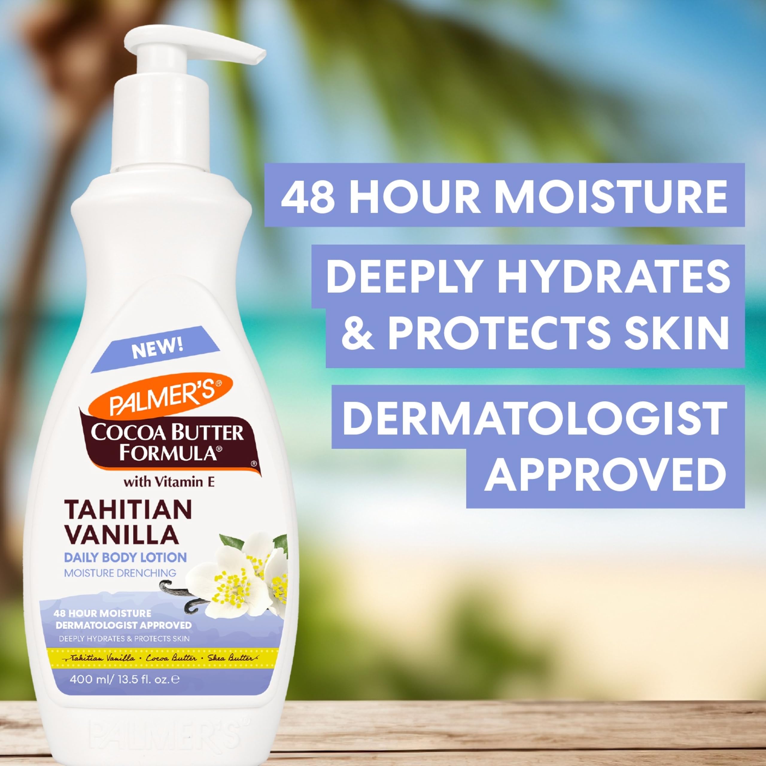 Cocoa Butter Formula ingredients highlight natural plant oils