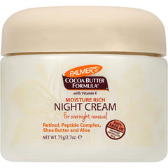 Vitamin E in Palmer's Night Cream highlighted as antioxidant support.