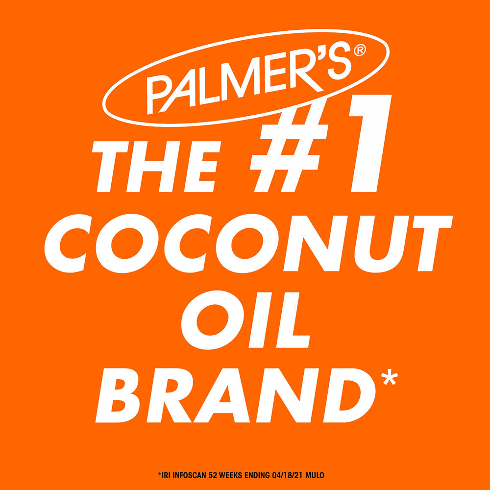 Close view of Palmer's Coconut Oil Formula ingredients including coconut oil and green coffee extract.