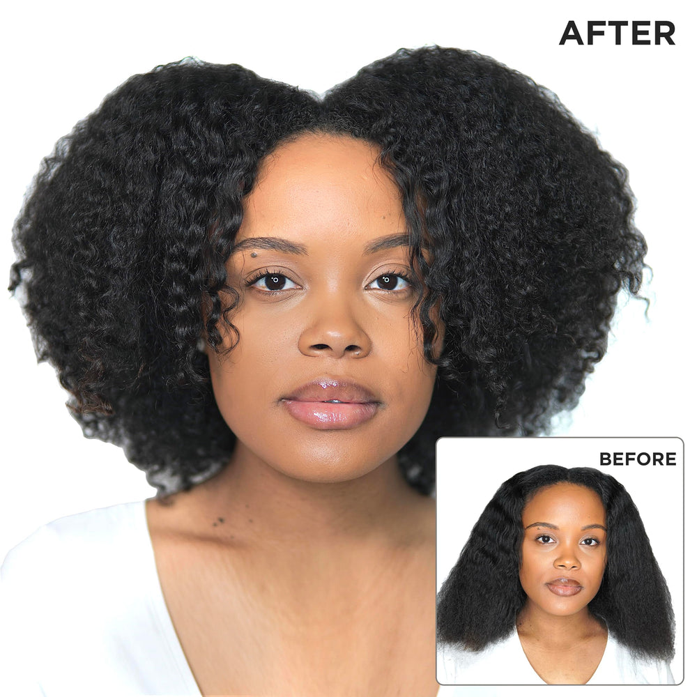 Palmer's Moisture Boost application close-up showing smooth detangled hair
