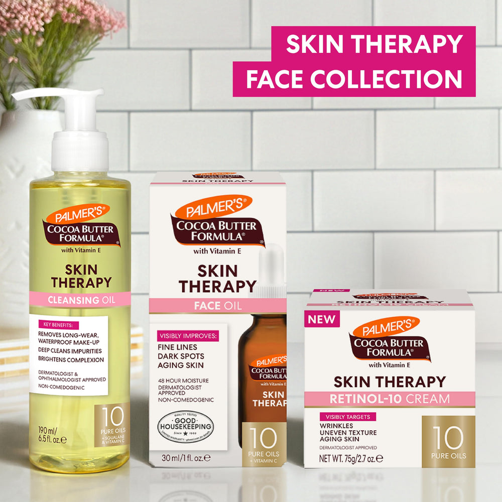 Palmer's cream reducing visible texture on the skin surface.