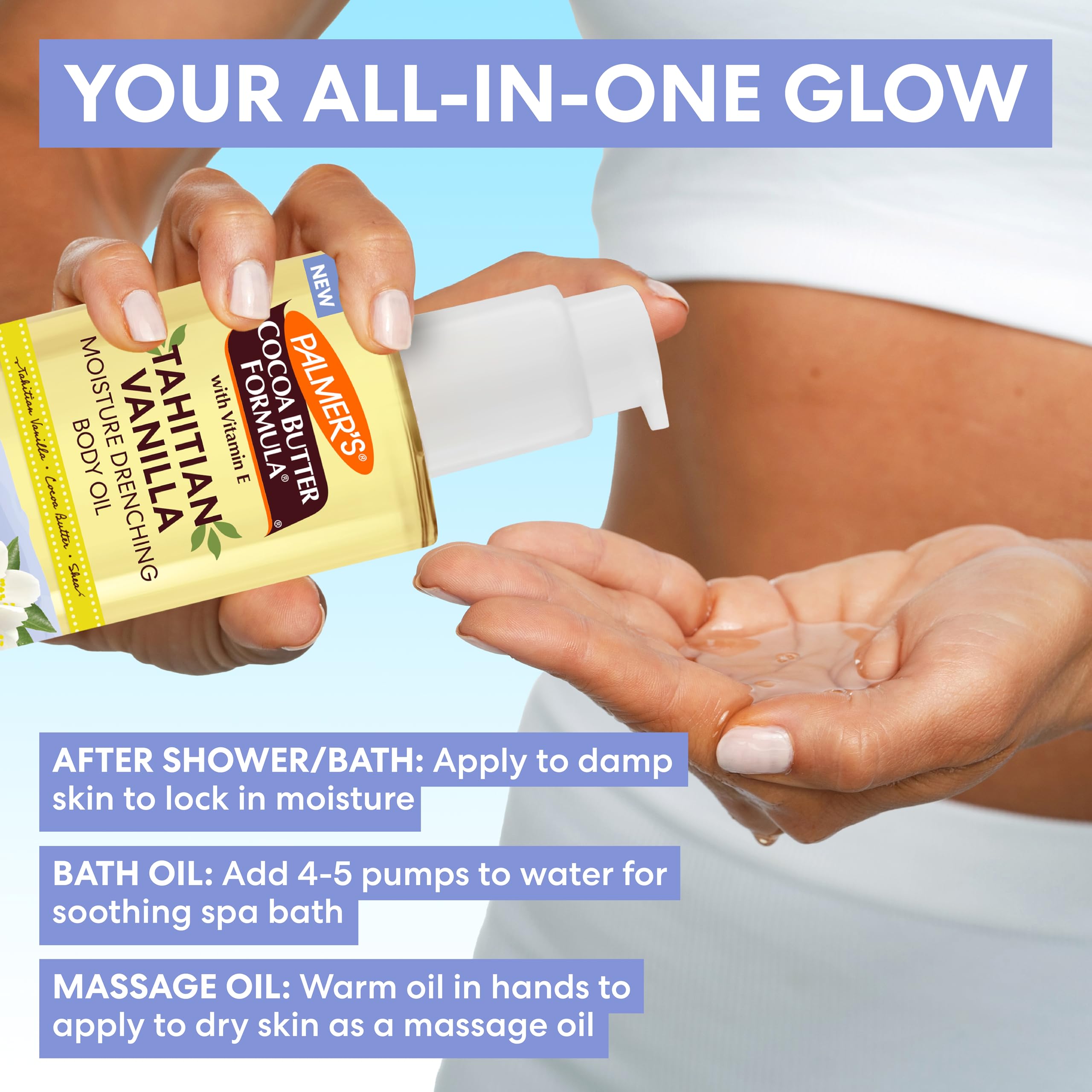 Palmer's dermatologist-approved label signals trusted skincare quality.