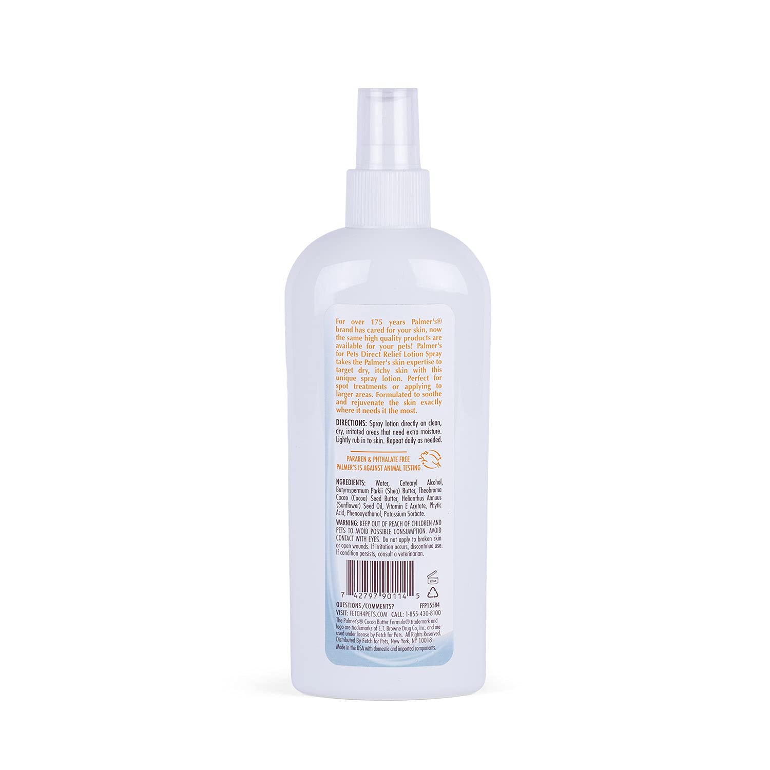 Palmer's for Pets dog care spray supports regular grooming with quick absorption.