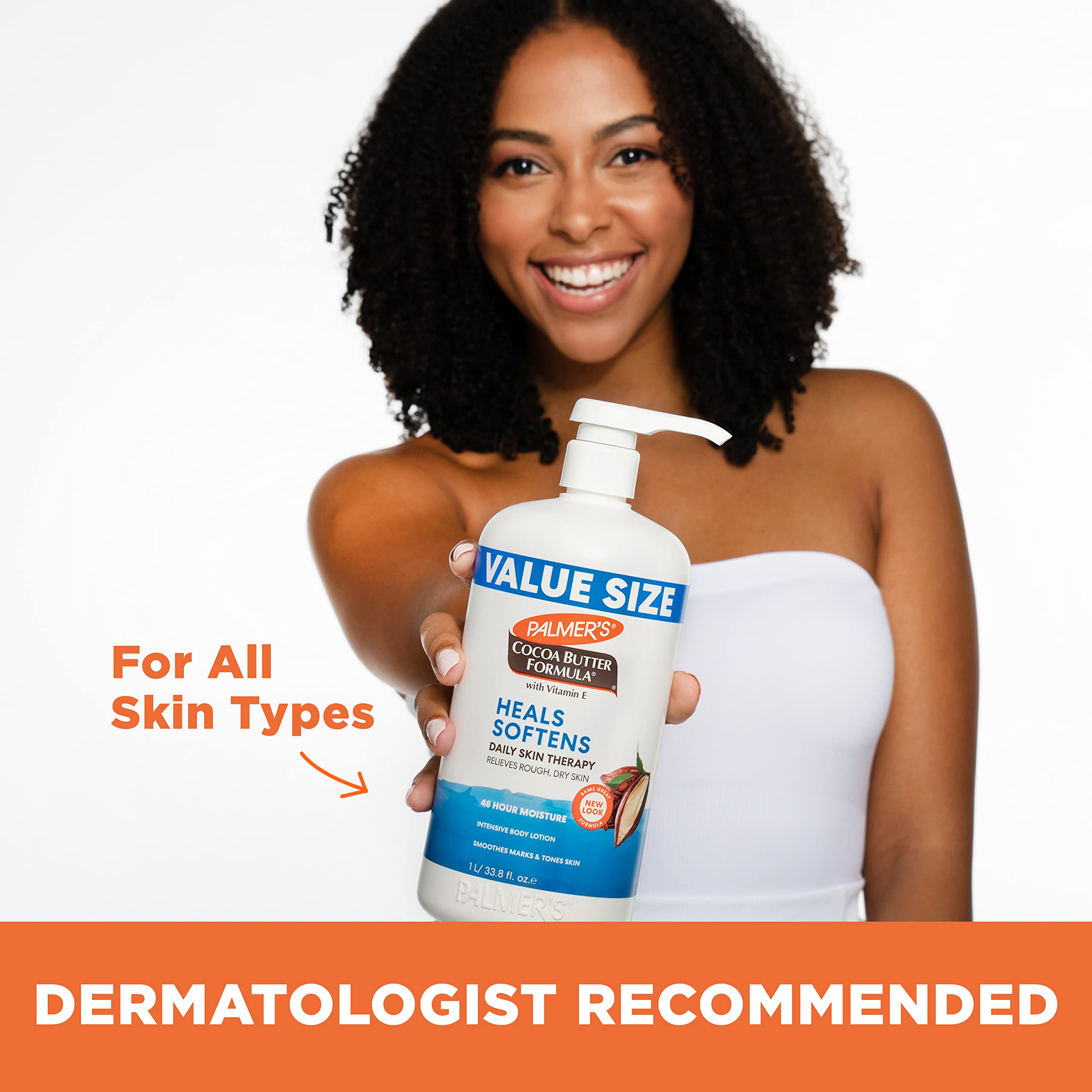 Fragrance-free Palmer's lotion suitable for sensitive skin.
